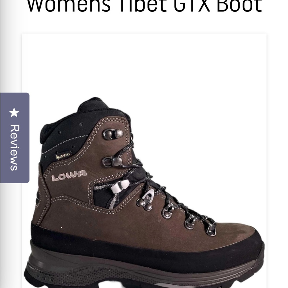 Lowa Women's Tibet GTX Boot - Brown and Black